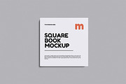 Square Book Mockup, a Books & Magazine Mockup by xavier_studio (Thumbnail 2 of 5)