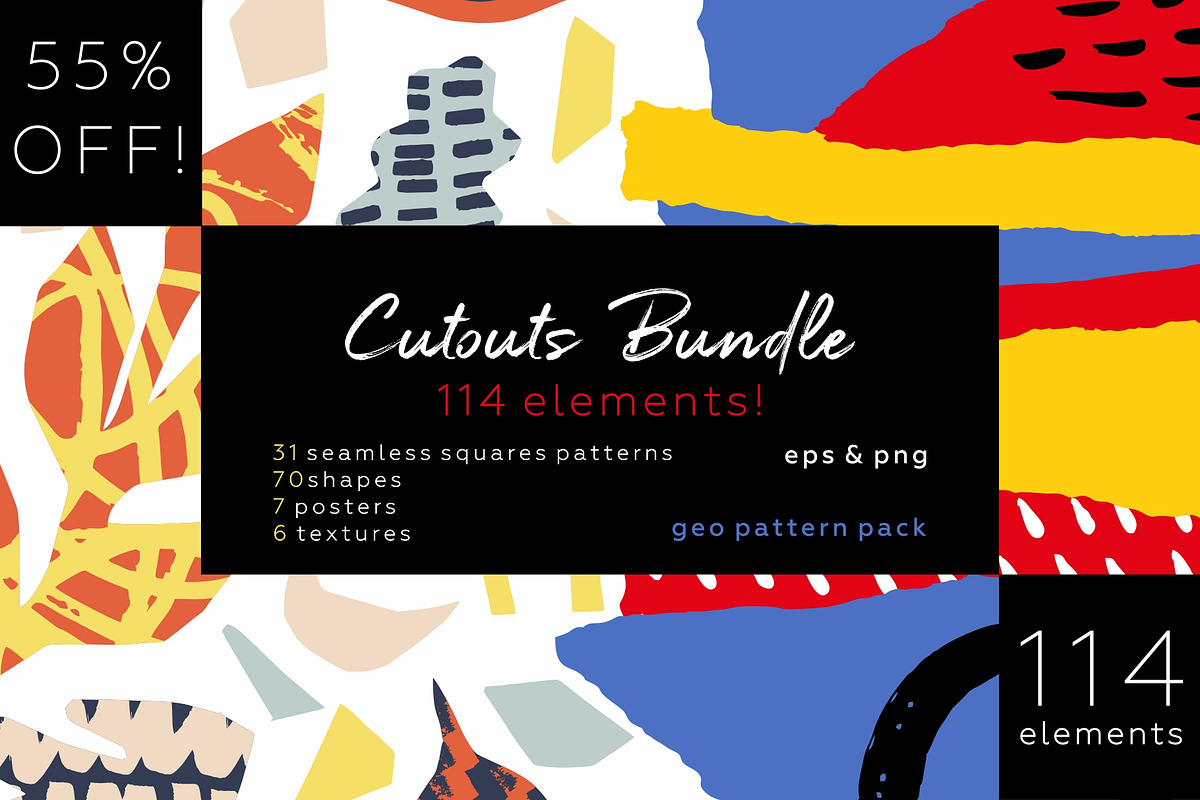Cutouts big patterns bundle!, a Pattern Graphic by lisa_kalev (Photo 1 of 25)