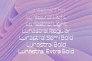 Lunastral Light, a Sans Serif Font by OceaneM (Thumbnail 2 of 8)