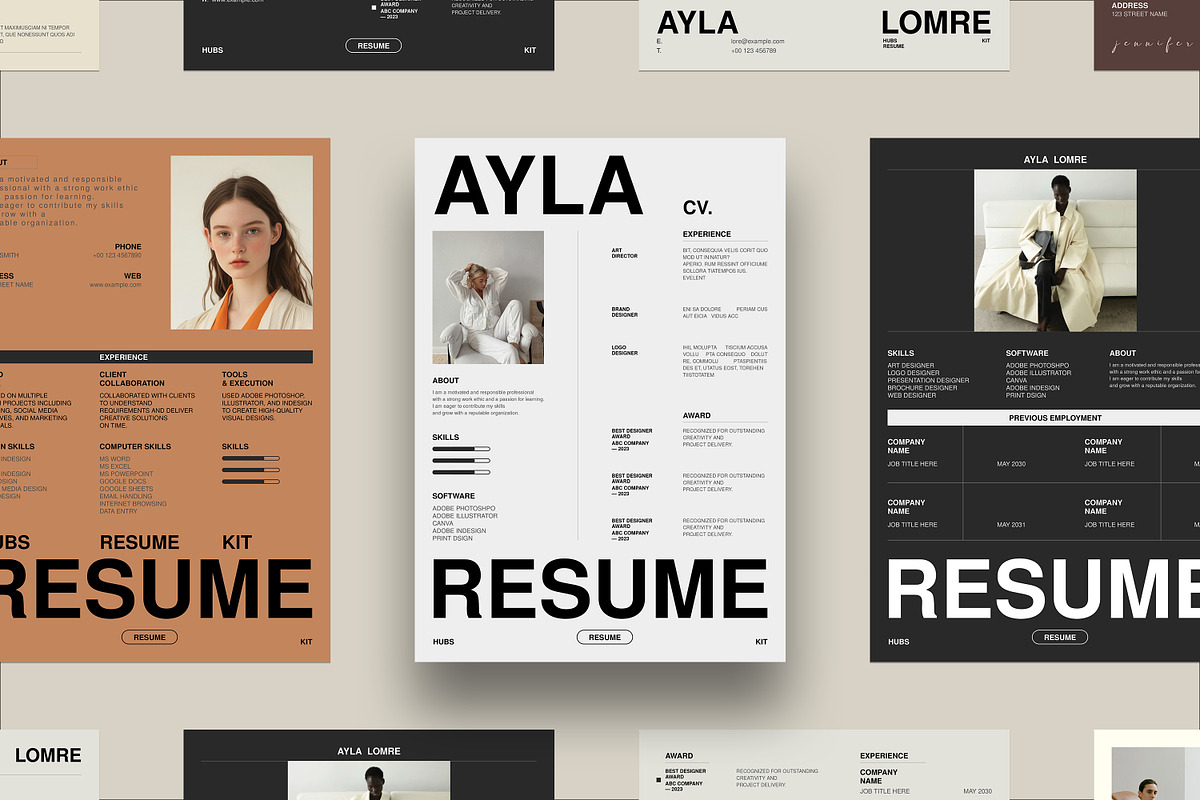 Resume Kit, a Resume Template by SparkPro (Photo 2 of 8)