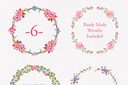 Custom Wreath Generator 2 + Flowers, an Illustration by emine (Thumbnail 3 of 5)