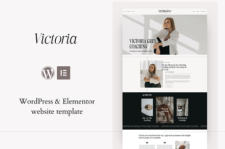 Victoria | WordPress, Elementor pro, a WordPress Template by DesignWithCris