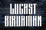 Lockamor Futuristic Display Font, a Sans Serif Font by Maulana Creative (Thumbnail 6 of 15)