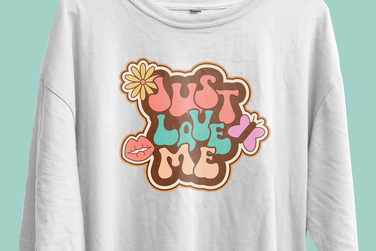 Just Love Me T-Shirt Design, an Object Illustration by Ahluva Studio (Photo 3 of 6)