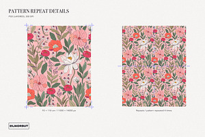 Chic Botanical Pattern And Graphics