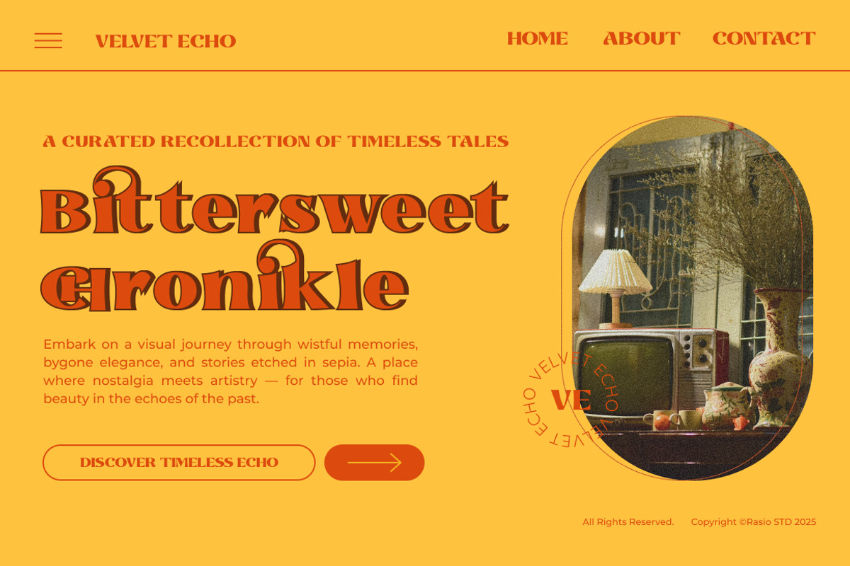 Alurentine Modern Display Font, a Sans Serif Font by Rasio Studio (Photo 4 of 7)