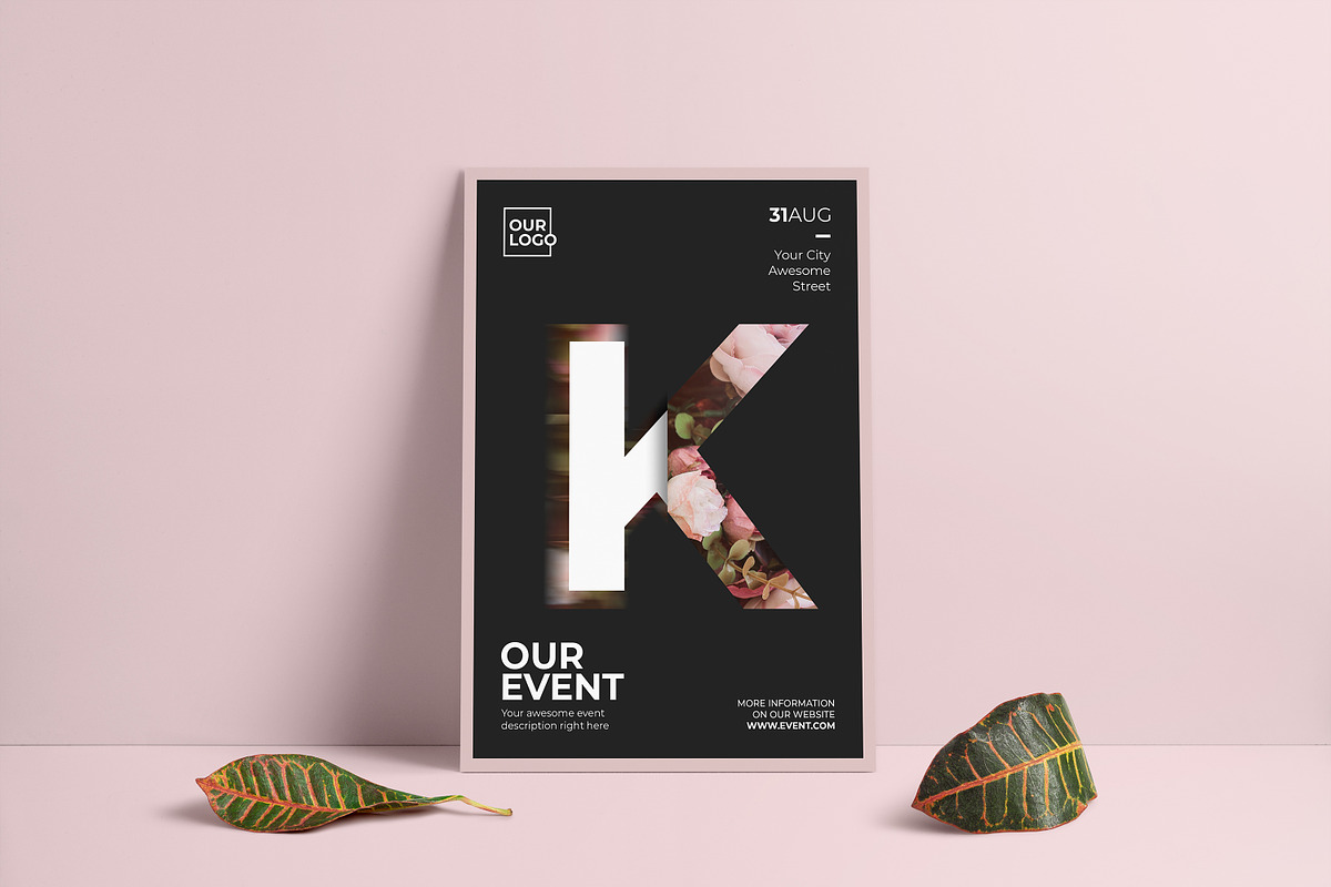 5 Floral Poster Flyer Pack, a Flyer Template by RCDesigns (Photo 4 of 6)