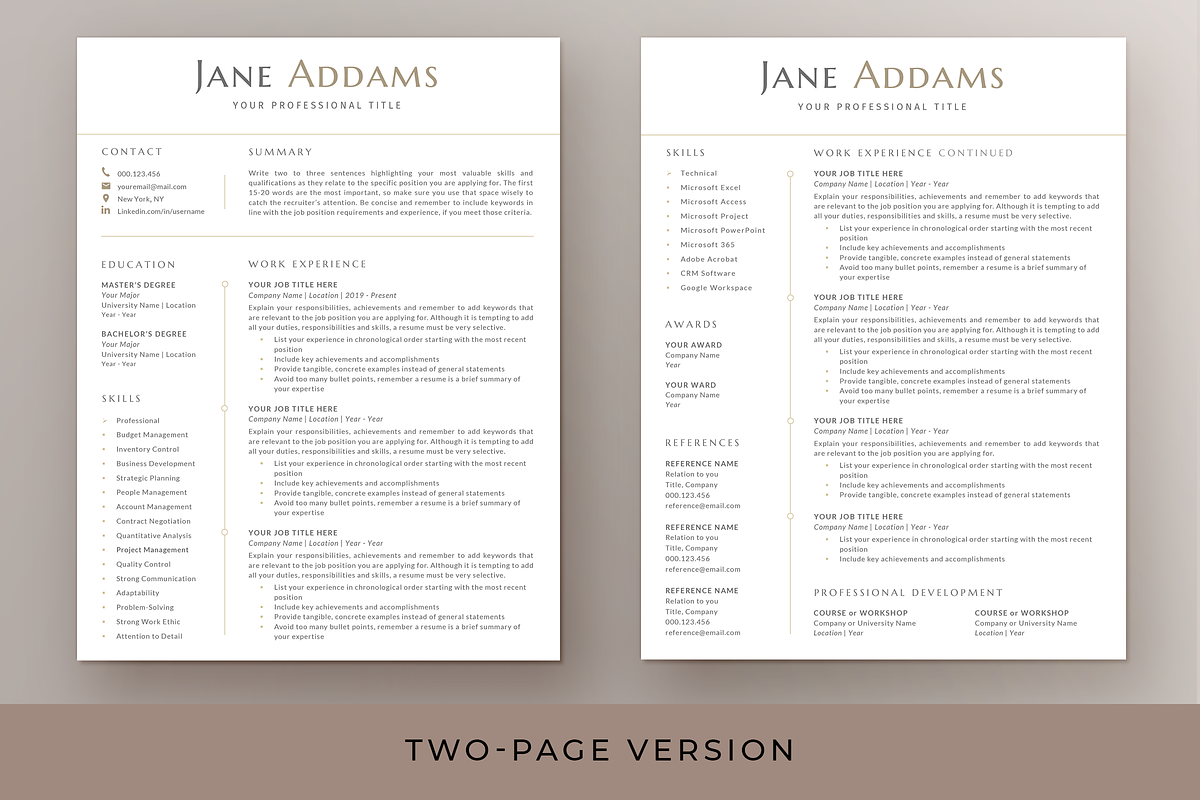 Professional Resume & Cover Letter, a Resume Template by Resume Bureau (Photo 3 of 5)