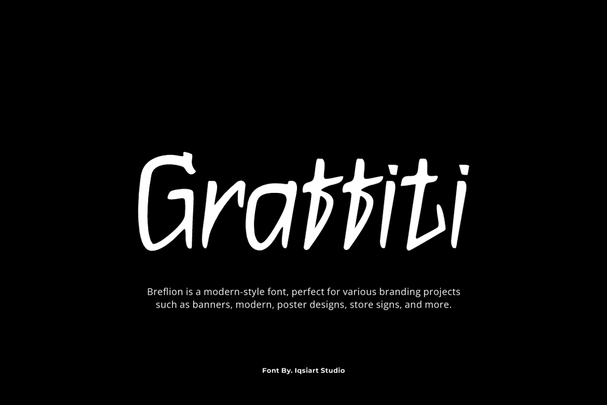 Breflion - Street Display Font, a Sans Serif Font by Iqsiart Studio (Photo 3 of 7)