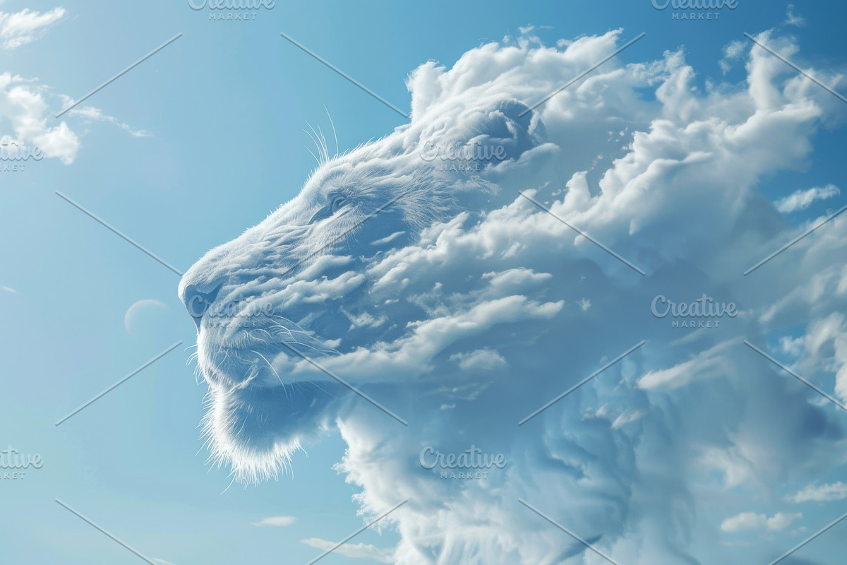 90 Clouds animals against a blue sky, an Animal Illustration by Handmadefont (Photo 29 of 64)