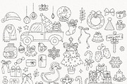 Christmas Goose Outline SVG, an Animal Illustration by TitaLivingArt (Thumbnail 4 of 10)
