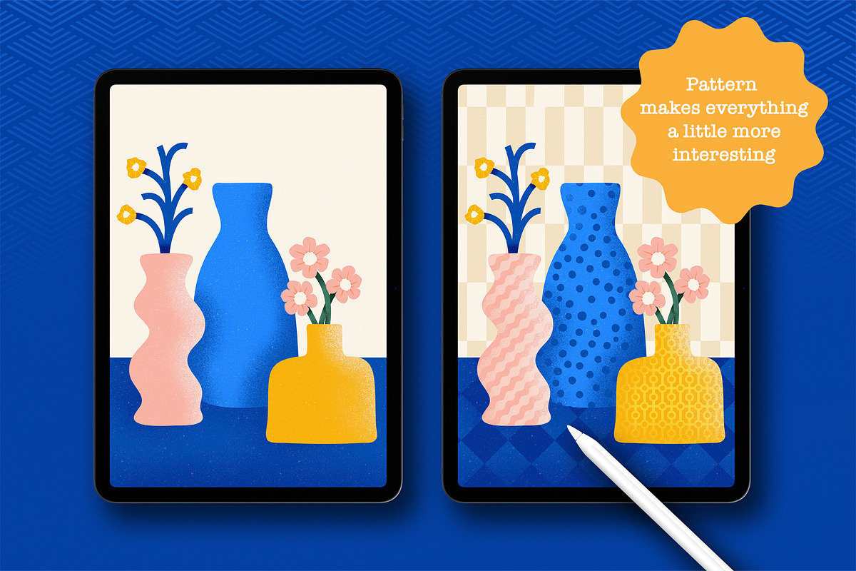 GEOMETRIC PATTERN BRUSHES PROCREATE, a Brush Add-On by seamless team (Photo 5 of 6)