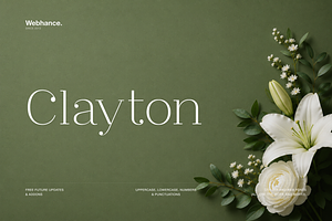 Clayton – Elegant Serif Typeface