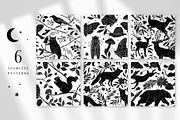 Woodland Shadows Vector Collection, a Decorative Illustration by rouxsupplyco (Thumbnail 2 of 15)
