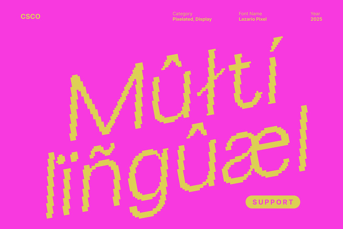 Lazario Pixel, a Sans Serif Font by Craft Supply Co. (Photo 7 of 8)