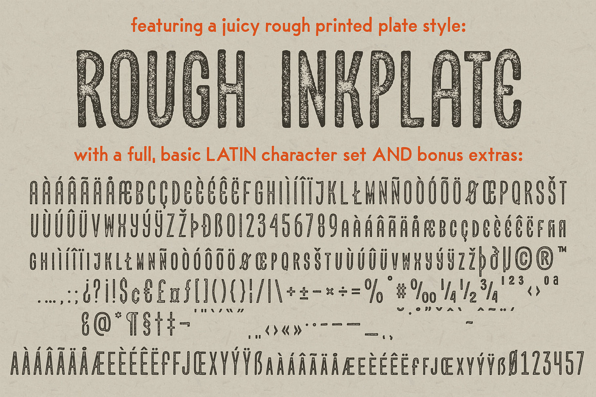 Cornhusker Rough | Condensed Font preview 2