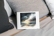 Watercolor Sea Storm Illustrations, a Decorative Illustration by TheBlackPixelCo (Thumbnail 4 of 6)