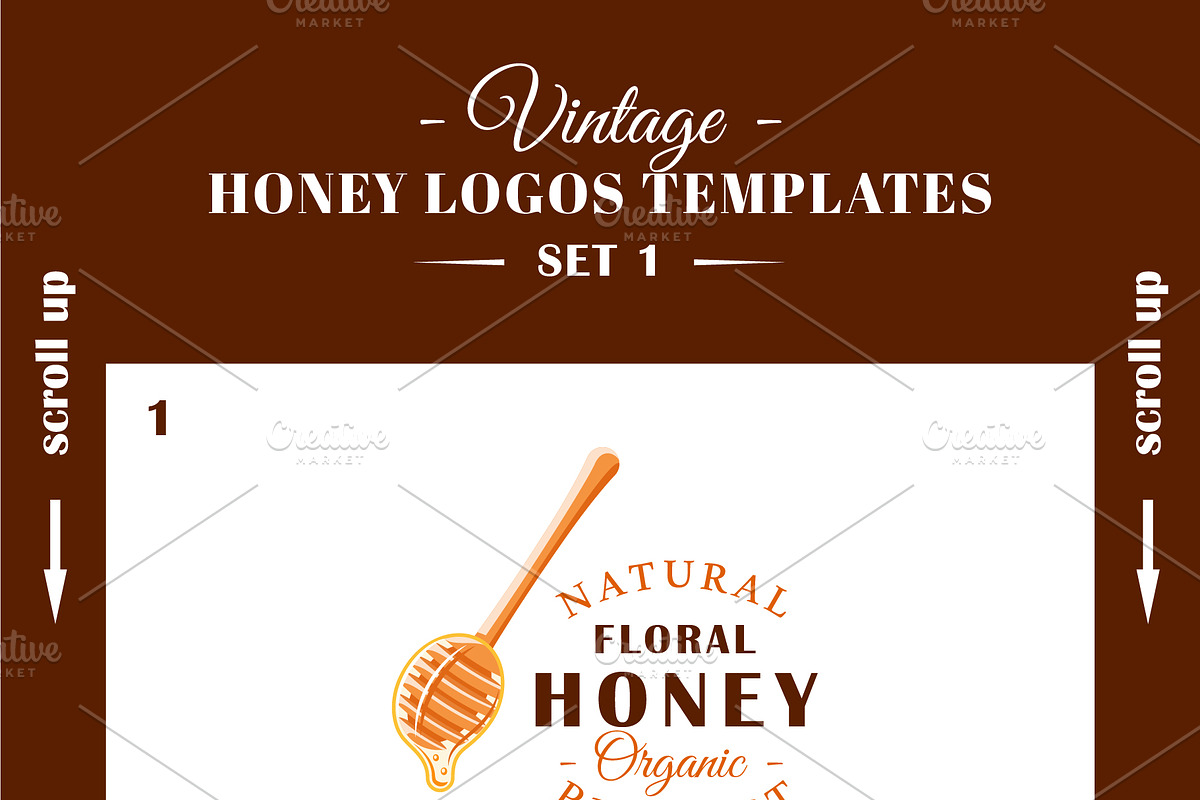 18 Modern Honey Logos Templates, a Branding & Logo Template by Art Design (Photo 6 of 11)