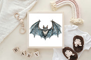Watercolor Gothic Christmas Clipart, an Illustration by CraftArtStudio (Thumbnail 6 of 6)
