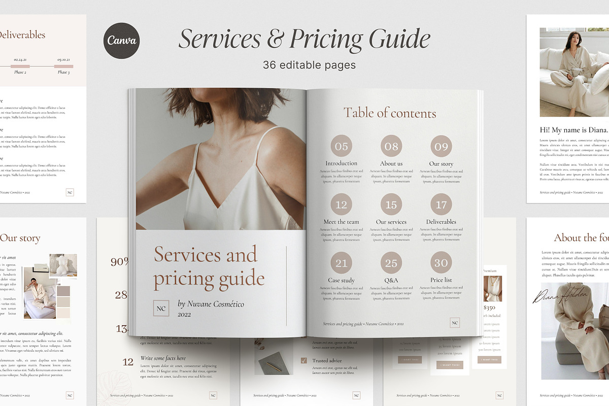 Services & Pricing Guide Template, a Magazine Template by LiliesandBerries (Photo 2 of 11)
