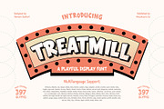 Treatmill Font, a Font by Wacaksara Co. (Thumbnail 1 of 8)