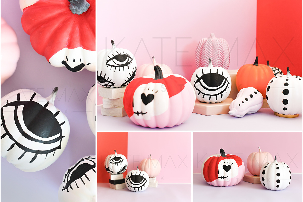 Painted Pumpkins Styled Stock Photo, a Holiday Photo by Styled Stock House (Photo 2 of 3)