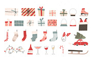 Textured winter clipart & patterns, a Seasonal Illustration by Valerie (Thumbnail 3 of 11)