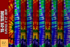 Tie-Dye Texture Digital Papers #67, a Texture Graphic by Digital Art Collectibles