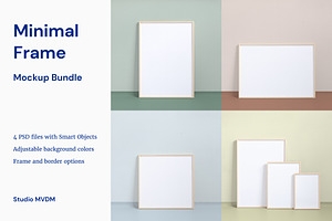 Minimal Frame Poster - Mockup Bundle