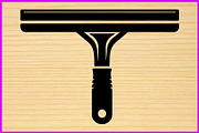 10 Squeegee Silhouette Clipart Set, an Illustration by Designer_Momina (Thumbnail 3 of 4)