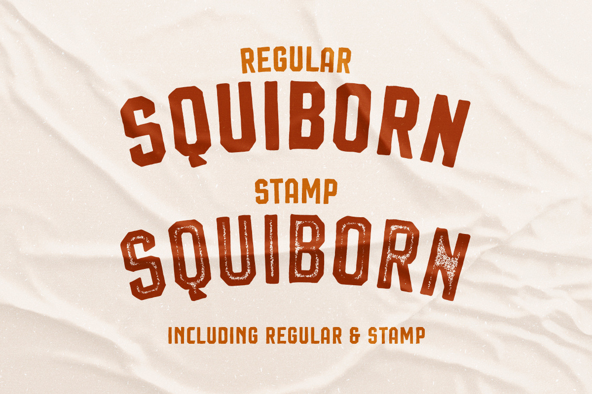 Squiborn - Logo Font preview 5
