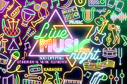 Neon Music Instrument PNG Clipart, an Education Illustration by Lenninator Digital (Thumbnail 1 of 5)