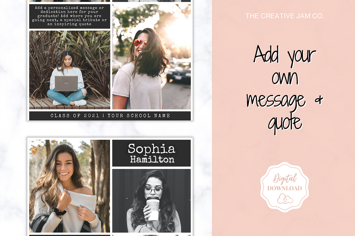 Graduation Yearbook Ad Template, a Magazine Template by Templatables (Photo 6 of 9)