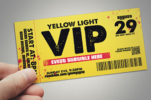 Yellow Light - Vip Pass Card