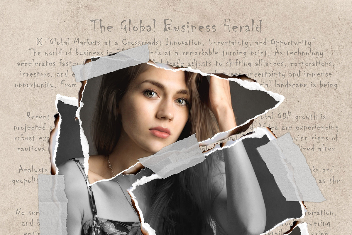 Torn Paper Cut Photo Template, an Action Add-On by MRI STUDIO (Photo 31 of 34)