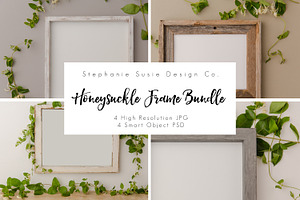 Honeysuckle Frame Mock Up Bundle
