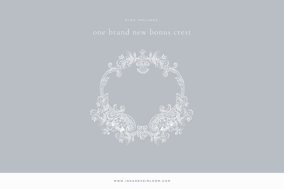 Floral Baroque Crests, an Illustration by Loren Schmidt Studio (Photo 3 of 8)