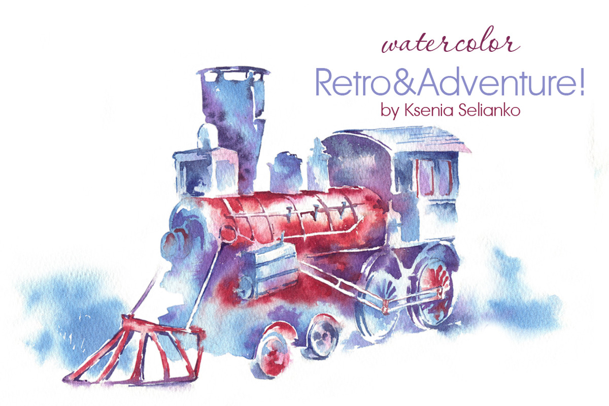 Retro&Adventure, an Object Illustration by Ksenia Selianko