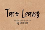 Taro Leaves - Brush Signature, a Handwritten Font by tebaltipislab (Thumbnail 1 of 9)