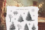 Merry Christmas! Vintage winter set, a Seasonal Illustration by Pamyatka Shop (Thumbnail 19 of 20)