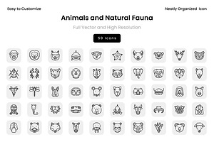 Animals and Natural Fauna, a Solid Icon by Wencory