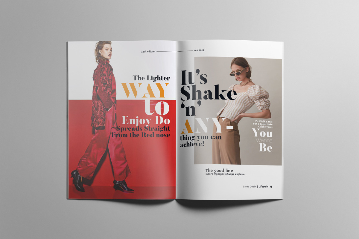 Fashion Magazine Bundle #1, a Magazine Template by Swayang (Photo 27 of 28)