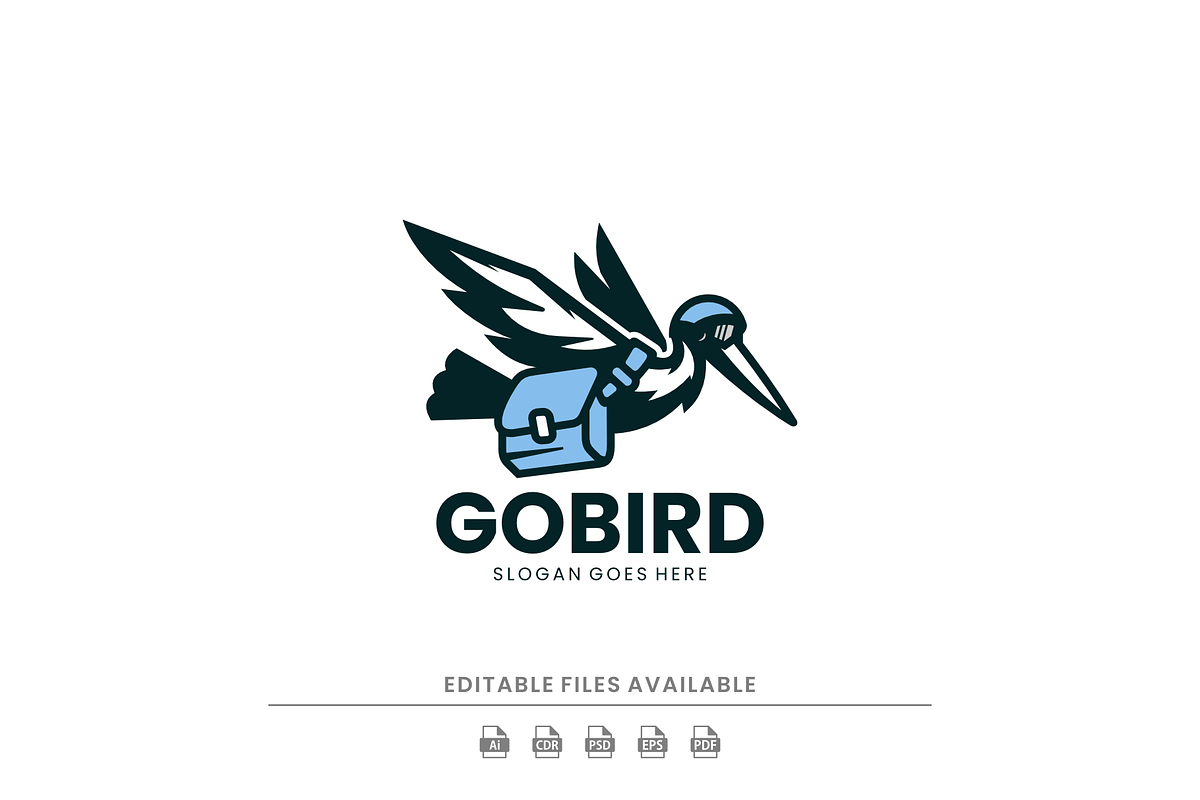 Pelican Mascot Logo Design, a Branding & Logo Template by Artnivora.Std