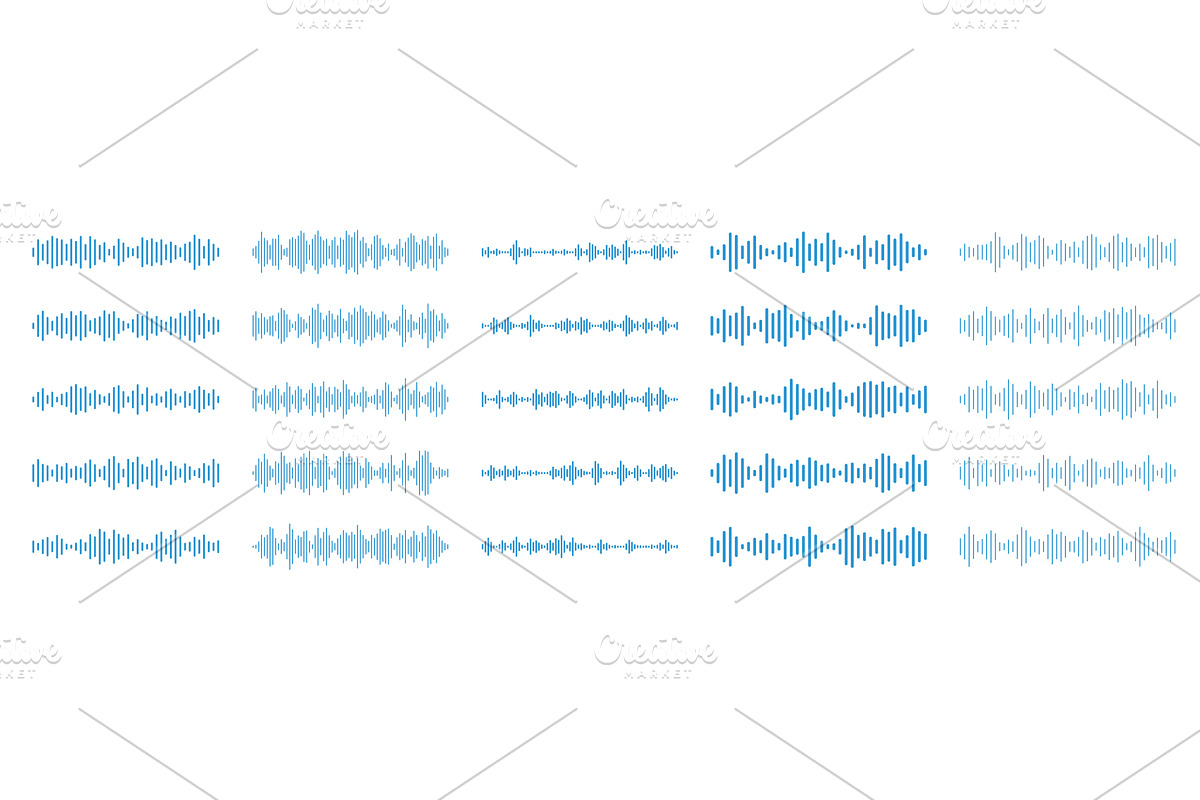 Podcast music sound waves, a Technology Illustration by Vector Tradition