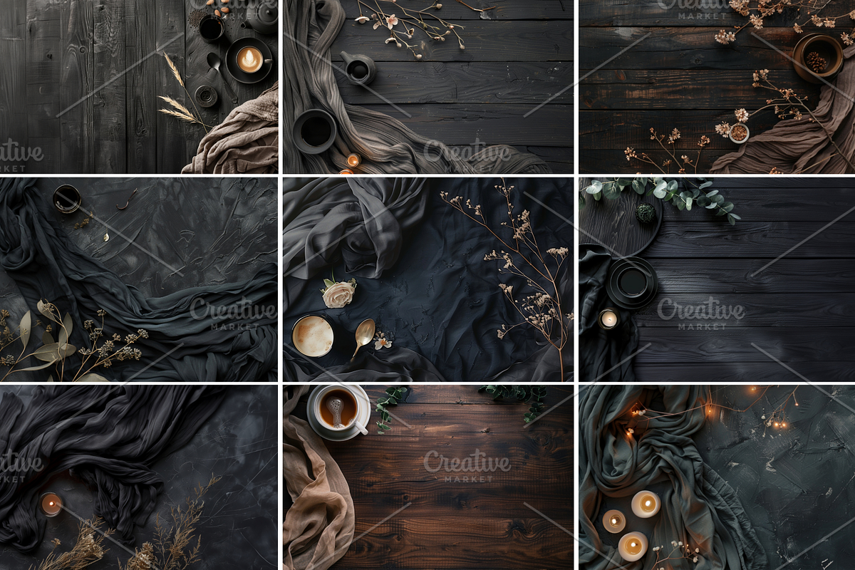 Flat Lay Mockup Bundle Backdrop Mock, a Background Photo by TatiMockup (Photo 2 of 8)