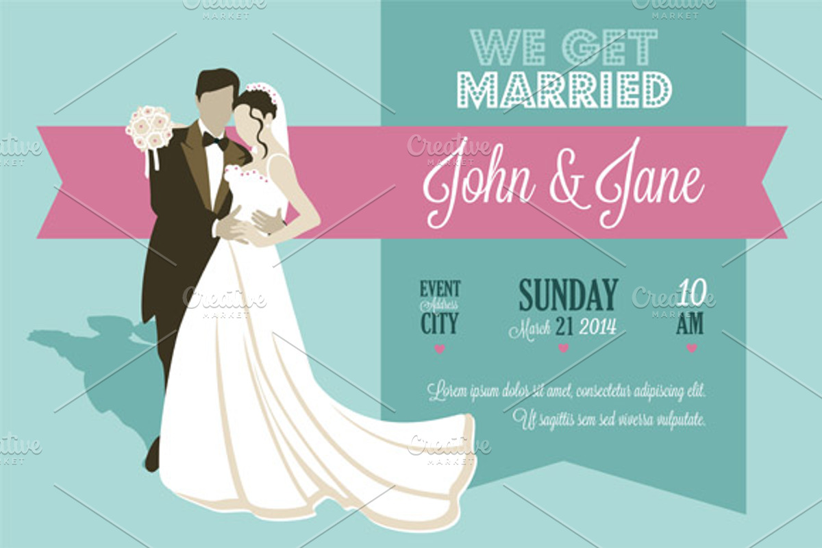 Wedding Invitation, an Invitation Template by Rosa Puchalt (Photo 1 of 3)