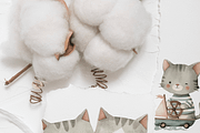 20 Sweet Cat Clipart, an Animal Illustration by Pati Charm Studio (Thumbnail 8 of 8)