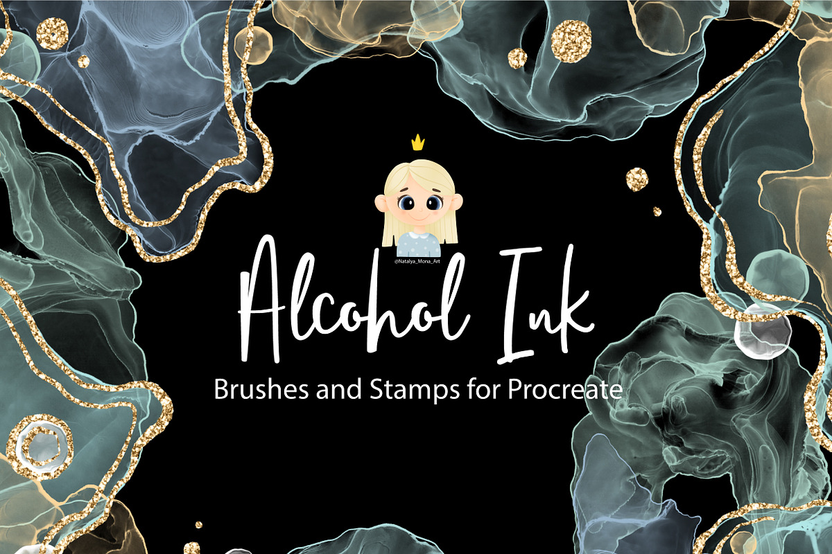 Alcohol Ink Brushes for procreate, a Brush Add-On by Natalya_Mona_Art (Photo 4 of 10)