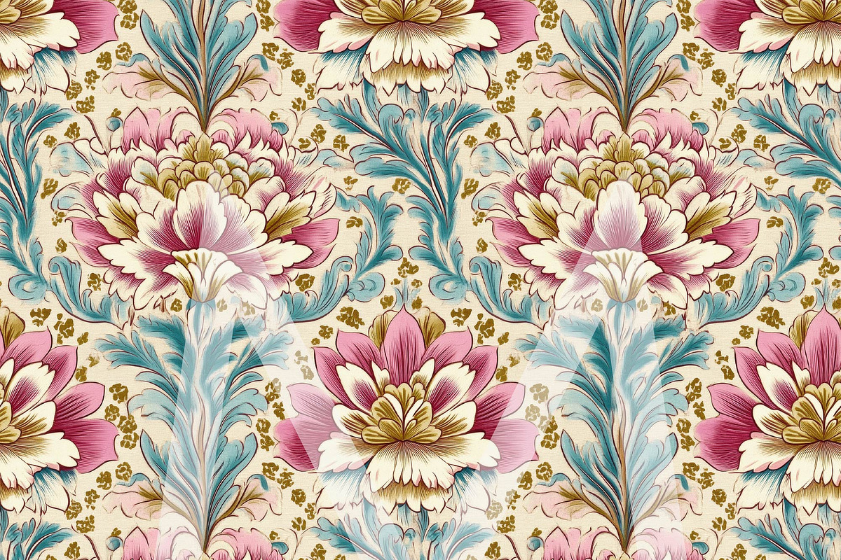 Boho Floral Digital Paper Pack, a Pattern Graphic by Maishop (Photo 5 of 8)