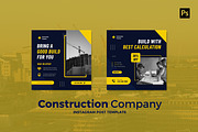 Construction Company Instagram Post, a Social Media Template by CavenArt (Thumbnail 2 of 5)